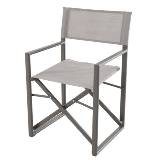 Folding aluminium directors store chairs